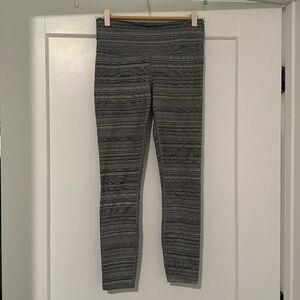 Athleta Grey/Black Athletic Leggings, Women's small